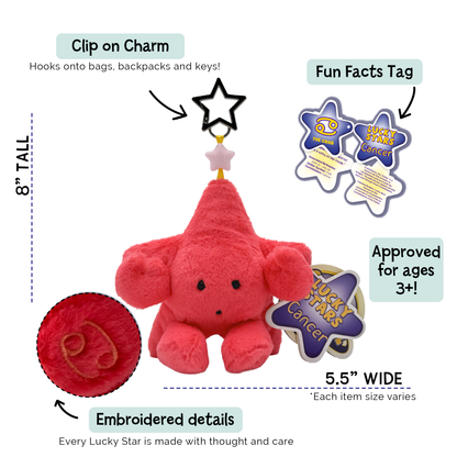 Cancer Zodiac Plush Bag Charm | Lucky Stars Al Tarf