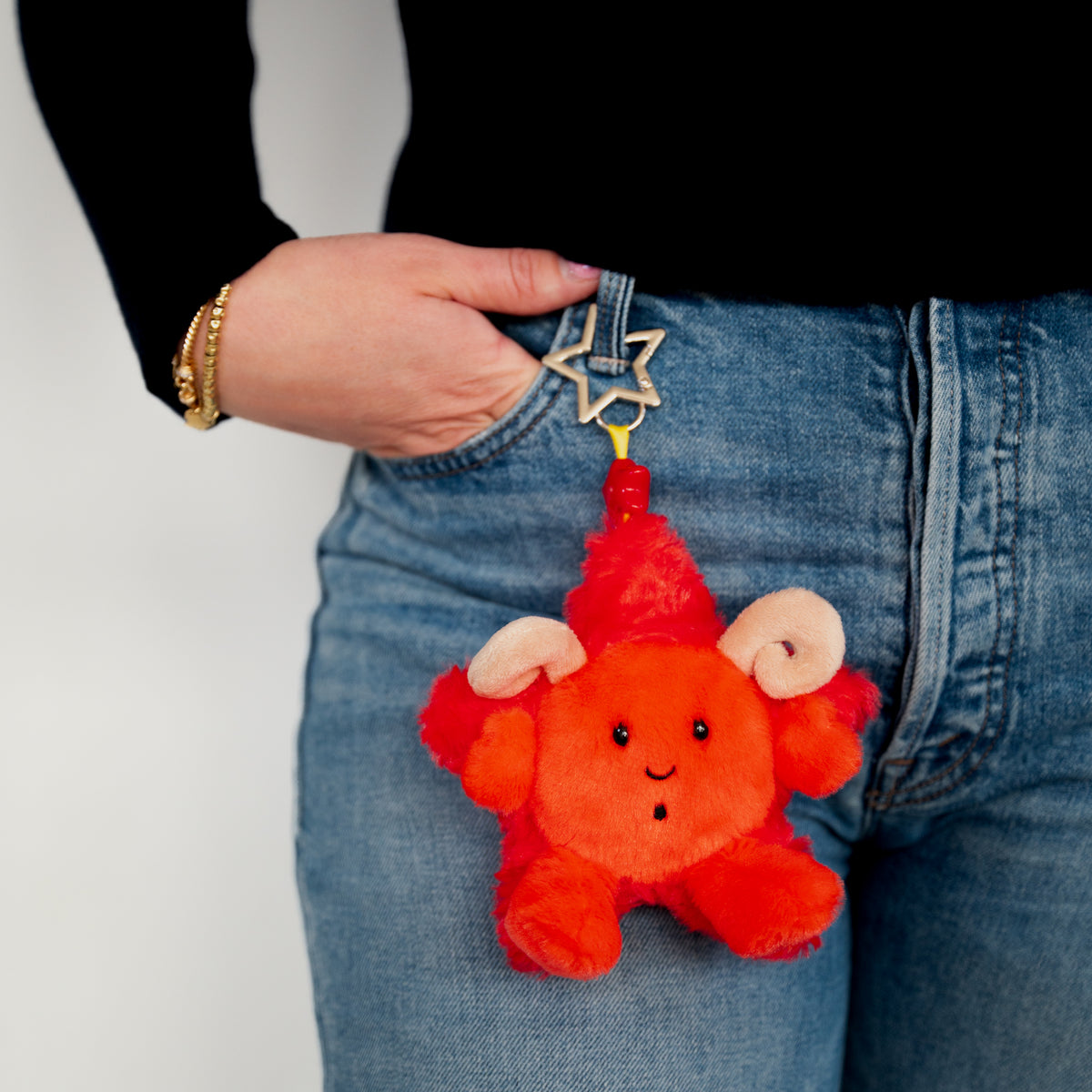 Aries Zodiac Plush Bag Charm | Lucky Stars Hamal