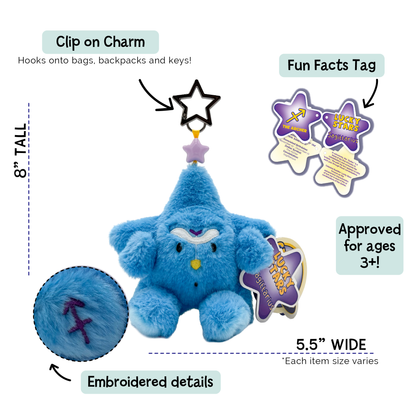 Sagittarius Zodiac Plush Bag Charm | Lucky Stars Nunki